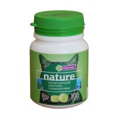 Поливитаминный комплекс Nature для котов с водорослями 100т./50г.