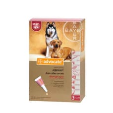 Bayer Advocate 10-25кг. (Адвокат) краплі п\п для собак 2.5мл.