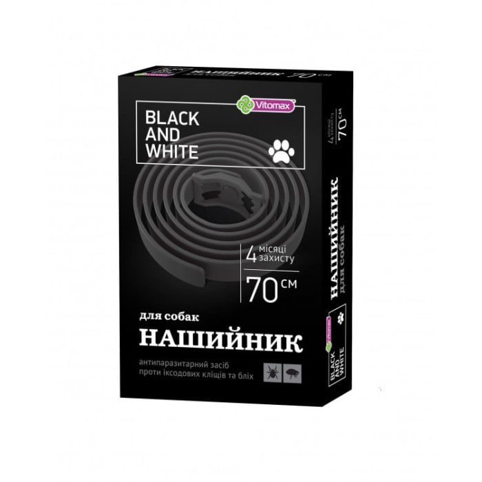 Vitomax (Вітомакс) Black&White чорний для собак 70 см