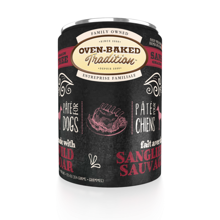 Oven-Baked Tradition беззерновой паштет для собак со свежим мясом кабана 354г.