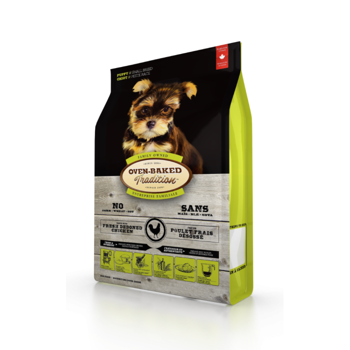 Oven-Baked Tradition сухой корм для щенков малых пород со свежего мяса курицы 2,27кг.